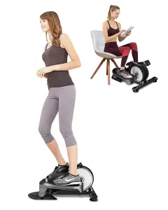 REKA Fitness 2-in-1 Leg & Foot Pedal Exerciser Elliptical Cross Trainer Machine