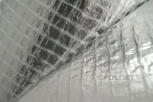 Aluminium Foil Membrane Vapour Barrier and Thermal Insulation 1m x 50m - 50 SQ/M