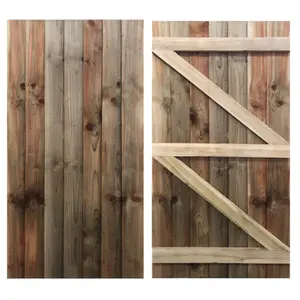 Falmouth Featheredge Side Gate - 1500mm High x 800mm Wide - Right Hand Hung