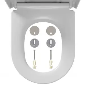 Soft-Close Toilet Seat Memphis Duroplast White