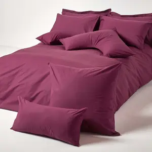 Homescapes Plum Egyptian Cotton Oxford Pillowcase 200 TC