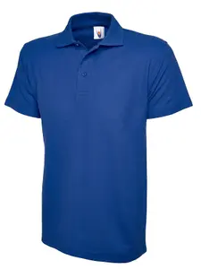 Uneek - Unisex Olympic Poloshirt - 50% Polyester 50% Cotton - Royal - Size L