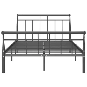 Berkfield Bed Frame Black Metal 120x200 cm