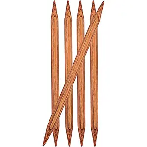 Ginger: Knitting Pins: Double-Ended: 20cm x 8.00mm: Set of 5