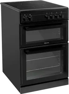 Electriq 60cm Double Oven Electric Cooker - Black