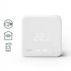 Tado Smart add-on V3+ ST01-TC-ML-03 Smart Thermostat, White