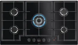 AEG 8000 Flamelight Gas On Glass Hob 90cm HKB95450NB