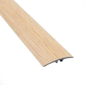 Upvc self-adhesive wood effect door edging floor trim threshold pvc self-adhesive 1000mm x 40mm e64 fawn