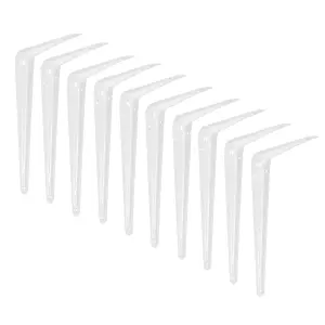 XFORT London Shelf Brackets White, 10 Pack, 10 x 8 inch