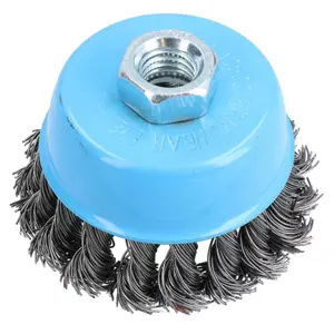 Wire Cup Brush Wheel 75mm for 115mm Angle Grinder Twist Knot 24 Pack