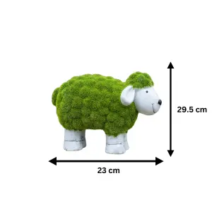 Moss Effect Sheep Garden Ornament