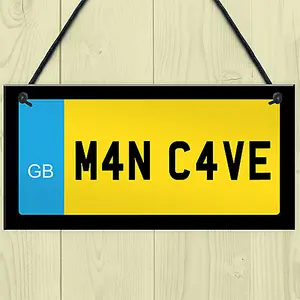 Red Ocean Man Cave Sign Hanging Wall Sign Shed Sign Gift For Dad Uncle Grandad Gift For Him