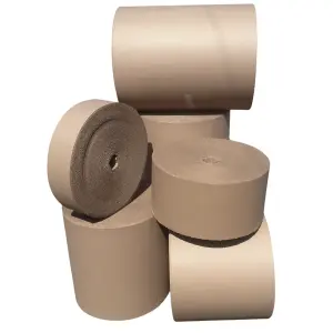 600mm x 75m Strong Protective Corrugated Cardboard Roll For Wrapping & Shipping