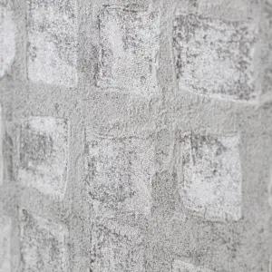 Galerie Urban Classics Taupe Grey Manhattan Metallic Loft Tiles Wallpaper Roll