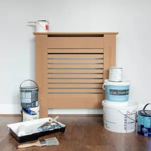 Horizontal Grill Unfinished Radiator Cover - Mini