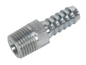 Sealey Screwed Tailpiece Male 1/4"BSPT - 5/16" Hose Pack of 5 AC39