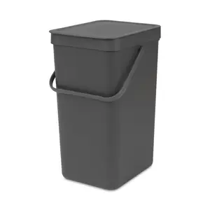 Brabantia Sort and Go 16 Litre Recycling Bin Grey