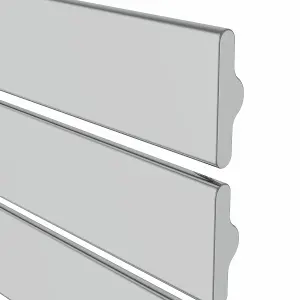 Rinse 1126x500mm Flat Panel Bathroom Heated Towel Rail Radiator Chrome