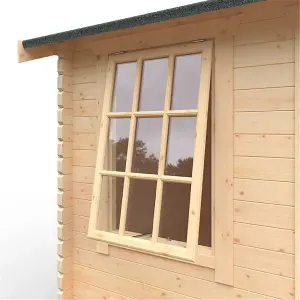 10ft x 8ft (2950mm x 2350mm) Horsforth "The Tallahassee Plus" 44mm Log Cabin With 1 Window