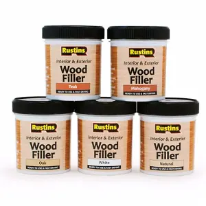 Rustins Wood Filler Natural 250ml - Ready to Use and Fast Drying