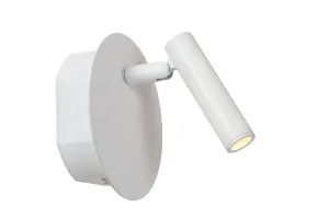 Lucide JOLIJN - Rechargeable Bedside lamp - Battery - 10,2 cm - LED - 1x2W 3000K - With magnetic mounting system - White