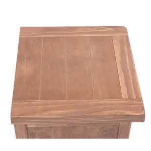 Aurelie 2 Drawer Bedside Table Light Brown