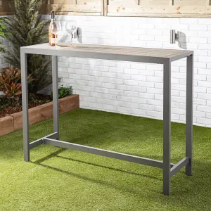 Alfresia Grey Garden Bar Table