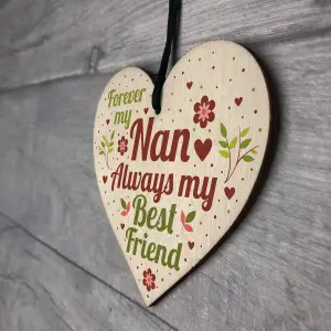 Red Ocean Nan Decorations Nan Hanging Wooden Plaque Nanny Gift For Birthday Christmas Keepsake