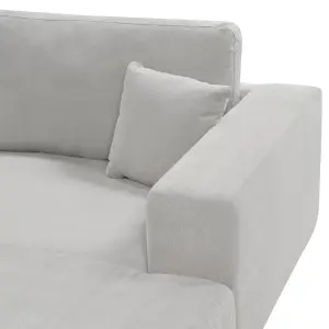 Corner Sofa LOFOTEN Light Grey Fabric Left Hand