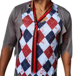 Men's Scary Schoolboy Costume - beech XXL