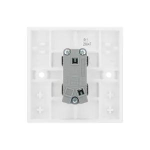 BG White 20A 1 way 1 gang Light Switch, Pack of 5