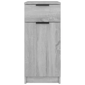 Berkfield Desk Cabinet Grey Sonoma 33.5x50x75 cm Engineered Wood