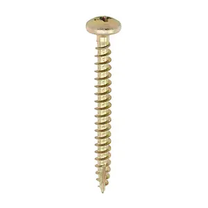 TIMCO Classic Multi-Purpose Pan Head Gold Woodscrews - 4.0 x 35 (200pcs)