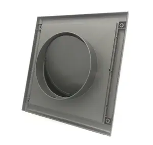 Graphite Duct Gravity Flap 190mm x 190mm / 100mm Air Vent Grille