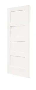 Shaker 4 Panel White Primed Panel Door 2032 x 813mm