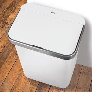 Dihl 50L White Kitchen Bin with Automatic Sensor - Battery Operated