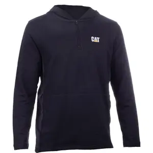 Caterpillar - Coolmax Quarter Zip Hoodie - Black - Large