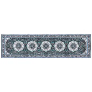 Runner Rug 80 x 300 cm Blue GEDIZ