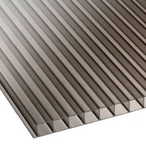 High Impact AntiFog 10mm Bronze Polycarbonate Sheet SkyGlaze - UV Protected Panel - 2100x6000mm