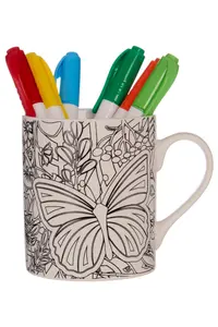 Maison by Premier Butterflies Colour In Mug