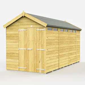 DIY Sheds 6x15 Apex Security Shed - Double Door