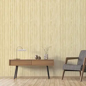 Galerie Special FX Gold Glitter Stripe Embossed Wallpaper