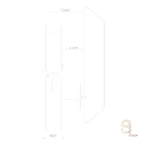 Matt White Stair Handrail Kit & Matt Black Brackets - 1.2m X 40mm