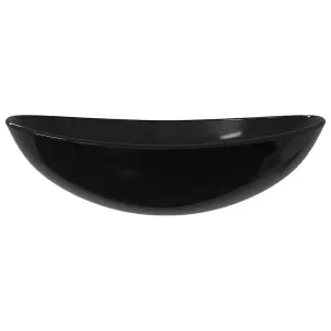 Berkfield Basin Tempered Glass 54.5x35x15.5 cm Black