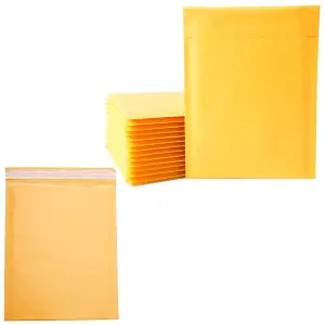 100 x Size 9 (290x445mm) Gold Padded Bubble Lined Secure Self Sealing Peel & Seal Mailing Postal Envelopes