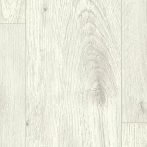 GoodHome Rowley Light Grey Wood effect Laminate Flooring Sample