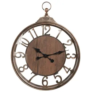 Beliani Traditional Wall Clock ALCOBA Brown