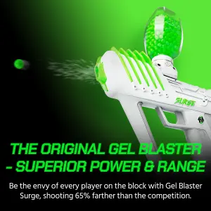 Gelblaster Surge white and Green