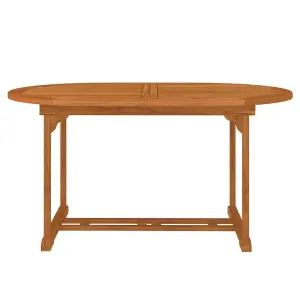 Berkfield Garden Table 200x100x75 cm Solid Wood Eucalyptus