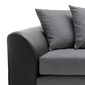 Dylan 3 Seater Sofa in Dark Grey